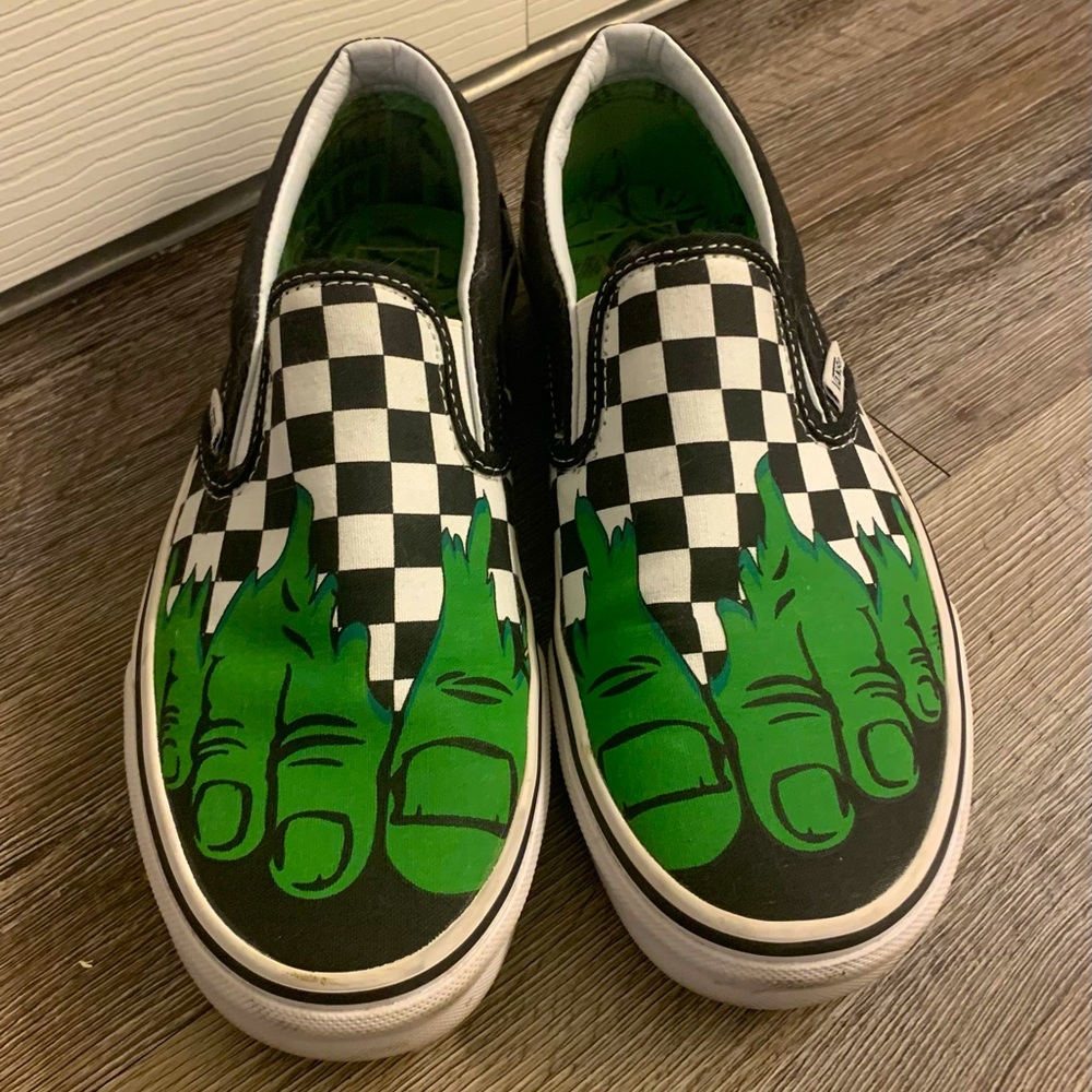 Vans x Marvel Hulk slip on shoes